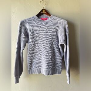 Catherine Malandrino Blue Knit Sweater ~ Size M
